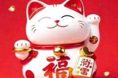 Ảnh mèo tết thần tài đáng yêu
