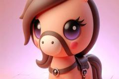 Ảnh con ngựa chibi, anime cực đáng yêu