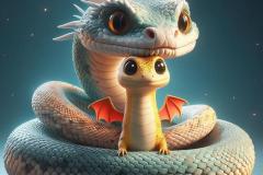 Ảnh con rắn anime siêu ngộ nghĩnh