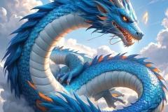 Ảnh con rồng uốn lượn trên không cực đẹp