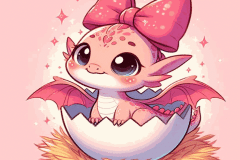 Ảnh con rồng chibi cực xinh xắn