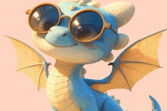 Ảnh con rồng chibi cực xinh xắn