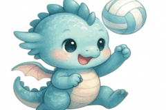 Ảnh con rồng chibi cực xinh xắn