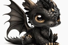 Ảnh con rồng chibi, anime cực đáng yêu
