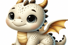 Ảnh con rồng chibi, anime cực đáng yêu