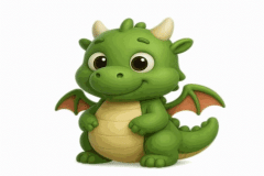 Ảnh con rồng chibi, anime cực đáng yêu