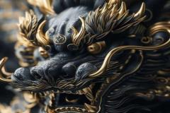 Ảnh con rồng đen cực quyền lực