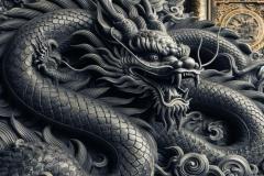 Ảnh con rồng đen cực quyền lực
