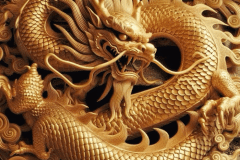 Ảnh con rồng vàng 3d đáng yêu hút hồn