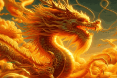 Ảnh con rồng vàng cực đẹp