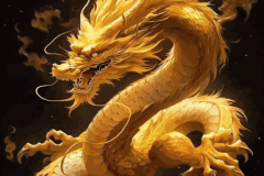 Ảnh con rồng vàng ngầu đẹp nhất