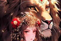 Hình ảnh con sư tử anime nữ đáng yêu