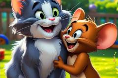 Ảnh Tom và Jerry chibi, anime dễ thương