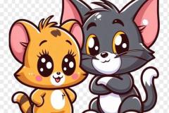 Ảnh Tom và Jerry chibi, anime dễ thương