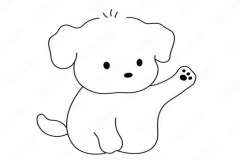 Ảnh con chó con vẽ đáng yêu
