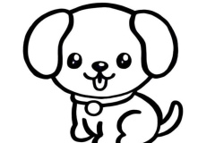 Ảnh con chó con vẽ đáng yêu