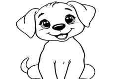 Ảnh con chó con vẽ đáng yêu