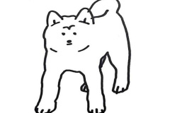 Hình vẽ chó shiba cute