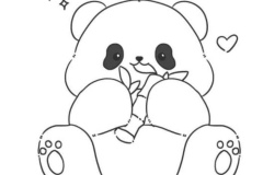 Hình ảnh vẽ con gấu tô màu