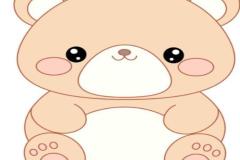 Ảnh vẽ gấu bông đáng yêu