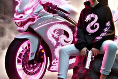 Avatar ff nữ moto ngầu