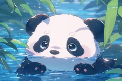 Hình đại diện gấu trúc chibi đáng yêu