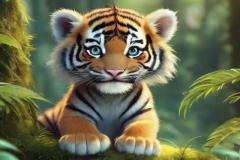 Ảnh avt con hổ cute đáng yêu