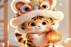 Ảnh avatar con mèo tết dễ thương miễn phí