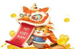 Ảnh avatar con mèo tết dễ thương miễn phí