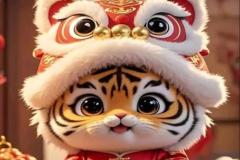 Ảnh avatar con mèo tết dễ thương miễn phí