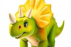 Avatar con khủng long xanh đáng yêu