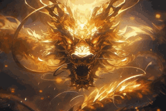 Ảnh avatar con rồng vàng siêu đẹp