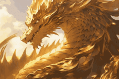 Ảnh avatar con rồng vàng siêu đẹp