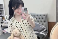 gái xinh lớp 9 mặc đồ ngủ dễ thương