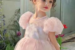 Bé gái nhỏ tuổi mặc váy công chúa