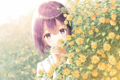ảnh gái xinh tóc ngắn anime dễ thương