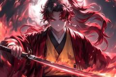 Hình nền anime zalo ngầu nam cầm kiếm chiến đấu