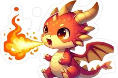 Hình con rồng cute đáng yêu