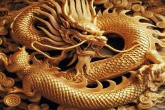 Ảnh rồng vàng 3d may mắn