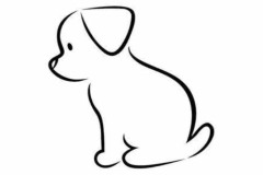 Hình vẽ chú cún con đơn giản dễ vẽ