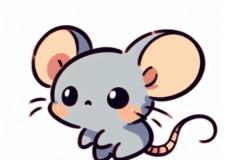 Hình vẽ con chuột ngộ nghĩnh