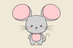 Hình vẽ con chuột ngộ nghĩnh