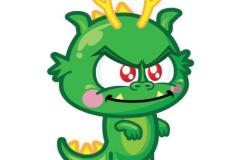 Hình vẽ con rồng chibi đáng yêu