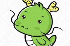 Hình vẽ con rồng chibi đáng yêu