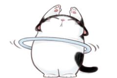 Ảnh mèo mập chibi đáng yêu