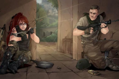 Ảnh cặp PUBG anime cùng nhau chiến đấu

