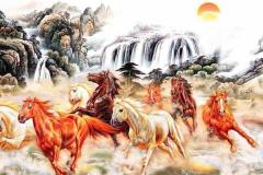 Bộ tranh vẽ mã đáo thành công đẹp