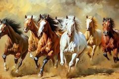 Bộ tranh vẽ mã đáo thành công đẹp