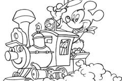 Tranh tô màu chuột mickey phức tạp, nhiều chi tiết