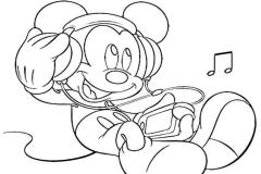 Tranh tô màu chuột mickey phức tạp, nhiều chi tiết